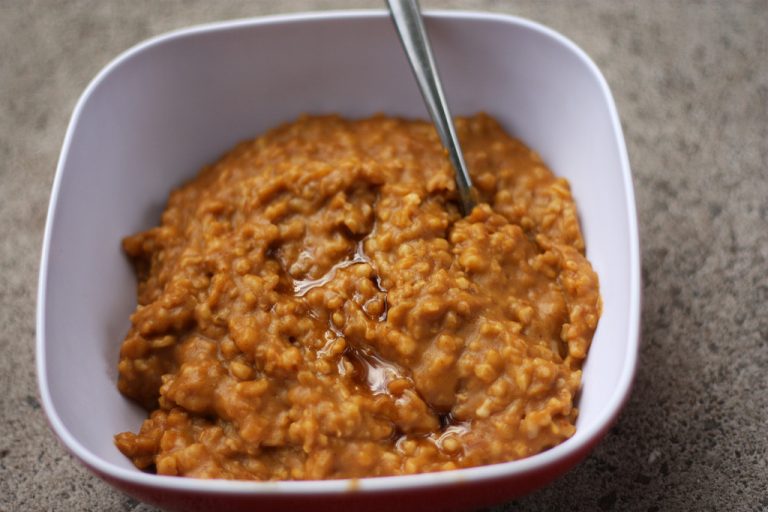 Creamy Carrot Cake Oatmeal is quick and healthy