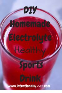 homemade electrolyte drink