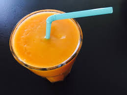 image of orange cream smoothie by intentionally eat for 5 healthy non-dairy smoothies. 