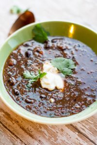 black bean soup quick and easy by intentionally eat with cindy newland