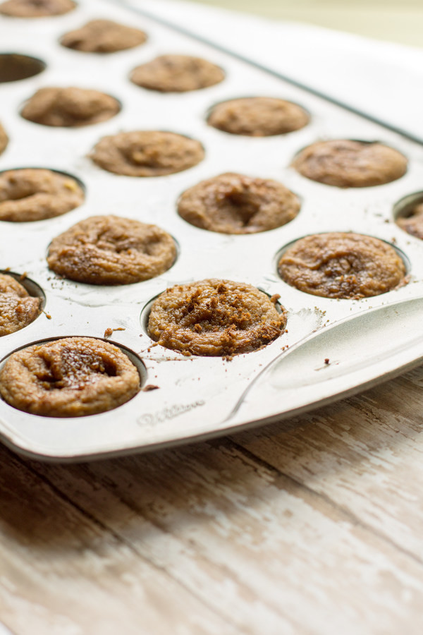 healthy cinnamon apple muffins by intentionally eat with cindy newland in a muffin tin