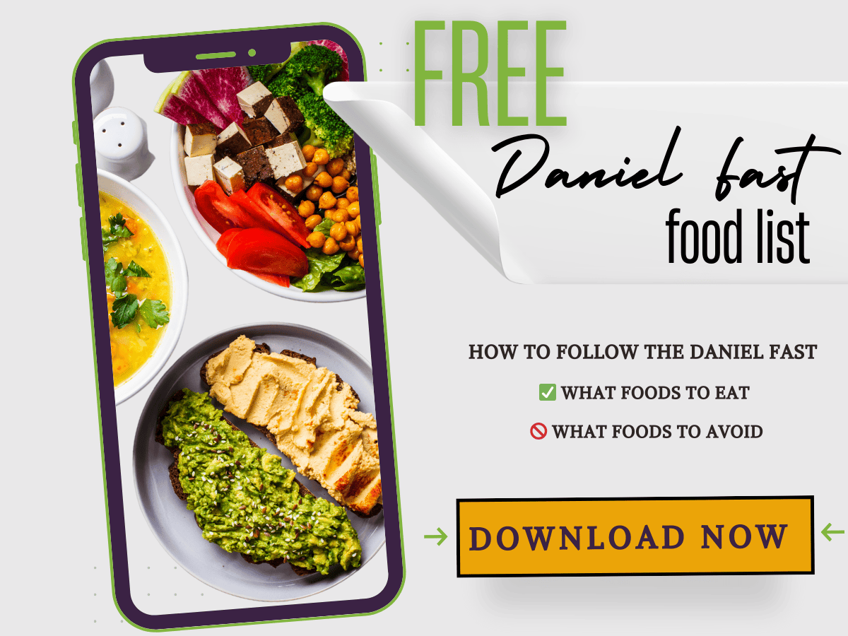 image for a free Daniel Fast food list