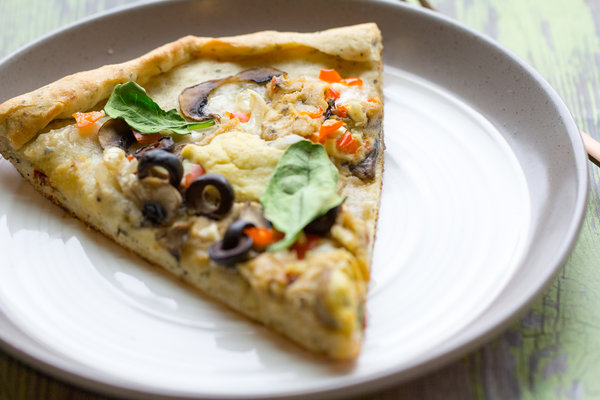 image of Homemade Greek Pizza by Intentionally Eat with Cindy Newland on a plate
