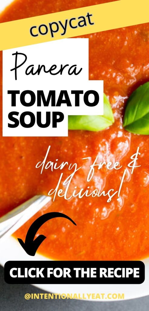 copycat panera tomato soup recipe pin for pinterest