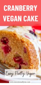 vegan Christmas cake recipes pin for pinterest