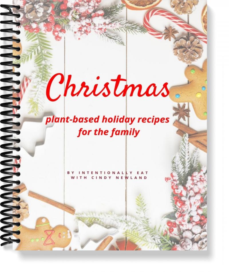 image of plantbased Christmas cookbook