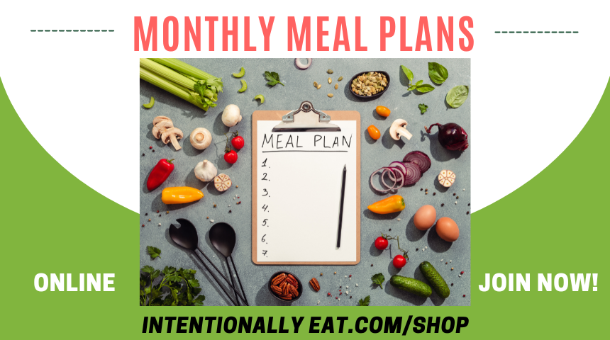 image of Intentionally Eat vegan meal plan for weight loss logo