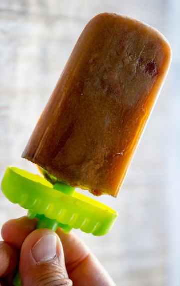 popsicle on a green stick