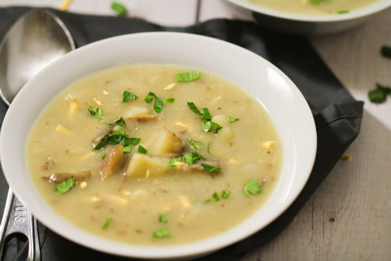 5 Ingredient Crock Pot Potato Soup Recipe (Without Milk)