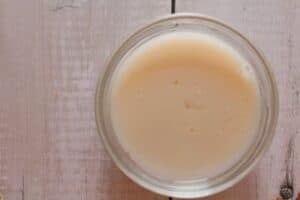 vegan buttermilk in a glass bowl
