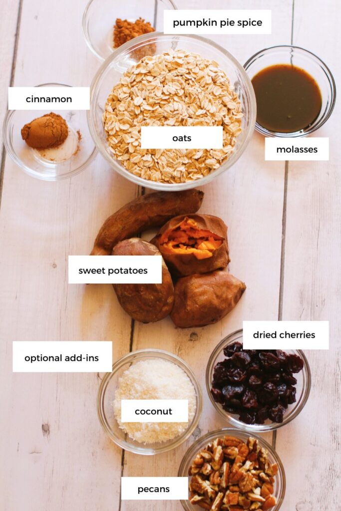 ingredients for plant based granola