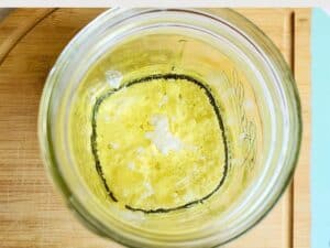 vegan mayo ingredients in a jar