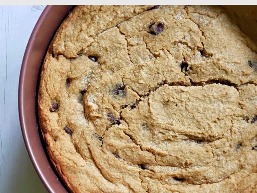cookie pie in a springform pan
