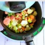 frozen vegetables in an air fryer