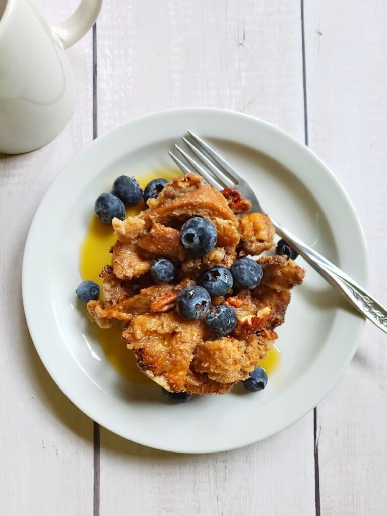 slow cooker french toast recipe with blueberries