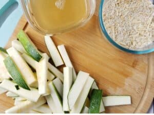 ingredients for how to make fried zucchini in air fryer