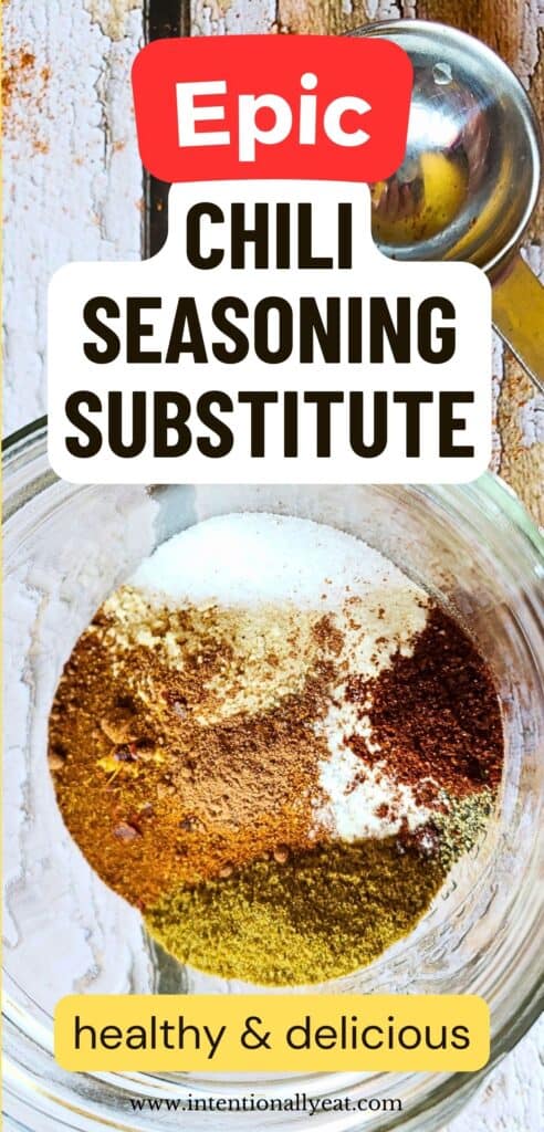 homemade chili seasoning substitute recipe pin for pinterest