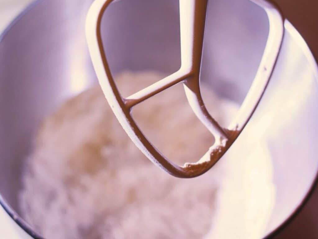stand mixer with ingredients
