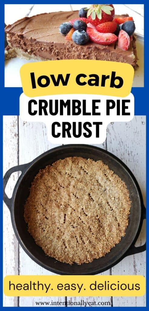 crumble pie crust pin for pinterest