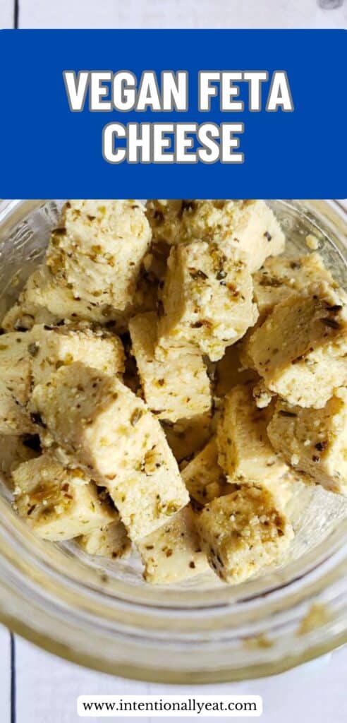 vegan feta cheese recipes pin for pinterest