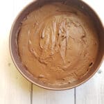 tofu cheesecake in a springform pan