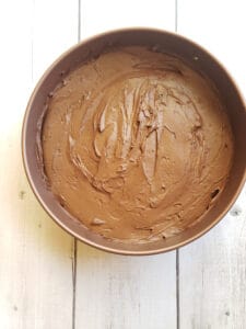 tofu cheesecake in a springform pan