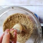 tofu cheesecake crust in a food processor