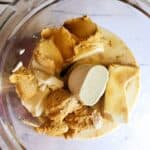 tofu cheesecake filling ingredients in a food processor