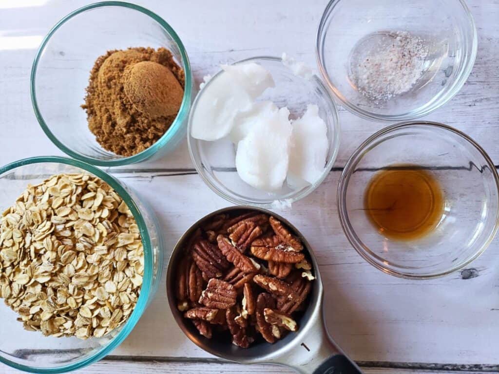 ingredients for tofu cheesecake crust