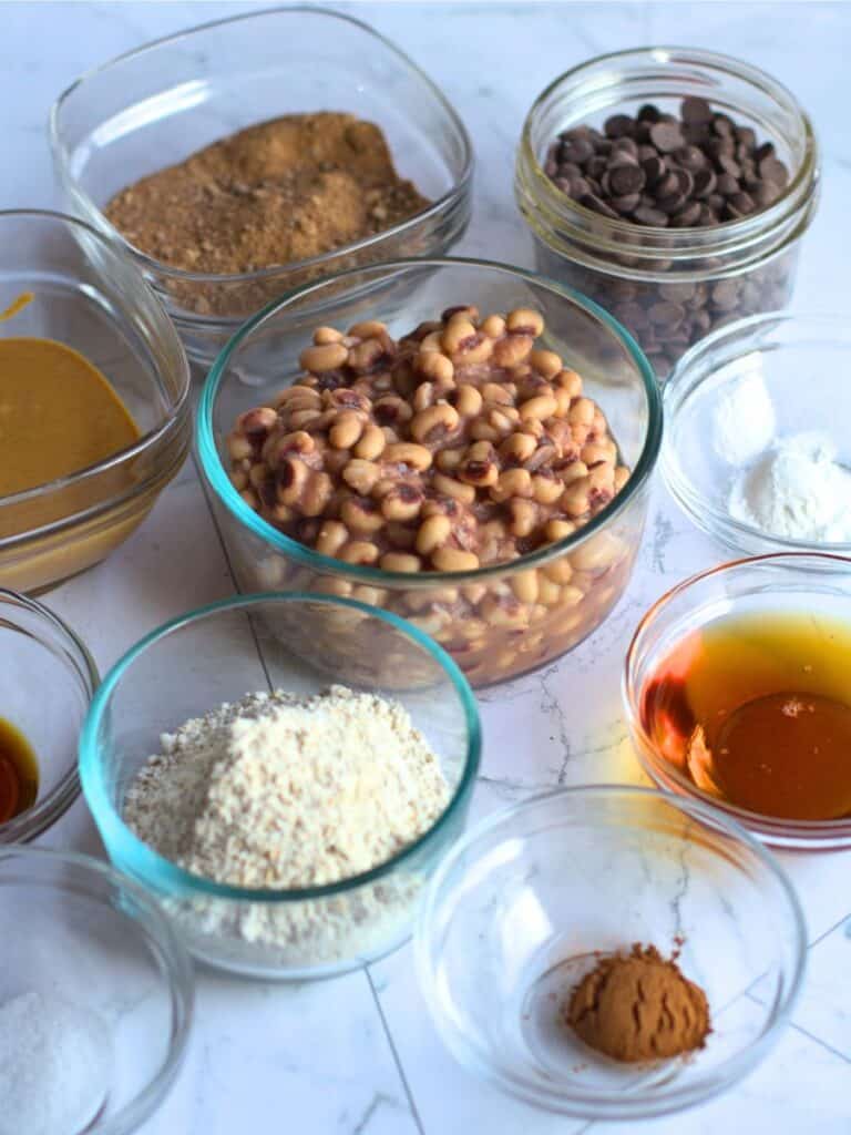 healthy vegan brownie ingredients