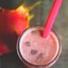 dragon fruit refresher in a glass with a pink straw