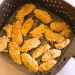 breaded artichokes in an air fryer