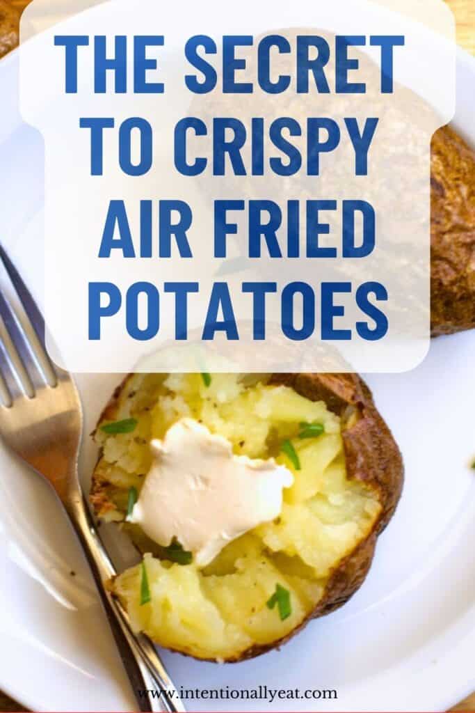 can you put a potato in the air fryer pin for pinterest