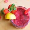 strawberry acai refresher in a glass