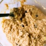 keto banana bread mixture in a bowl