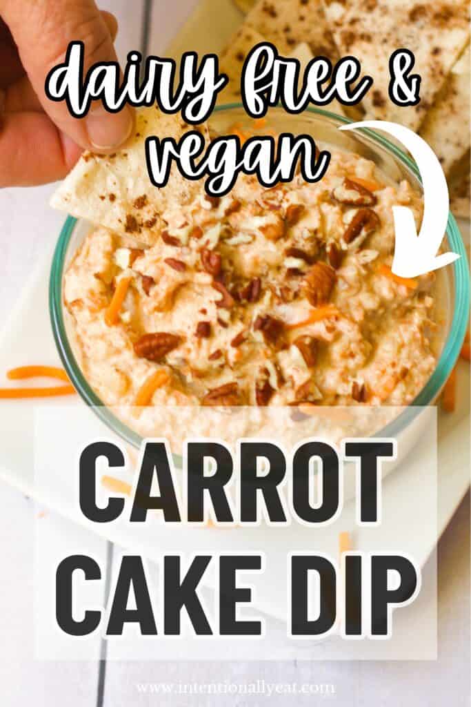 carrot cake vegan dip recipes pin for pinterest