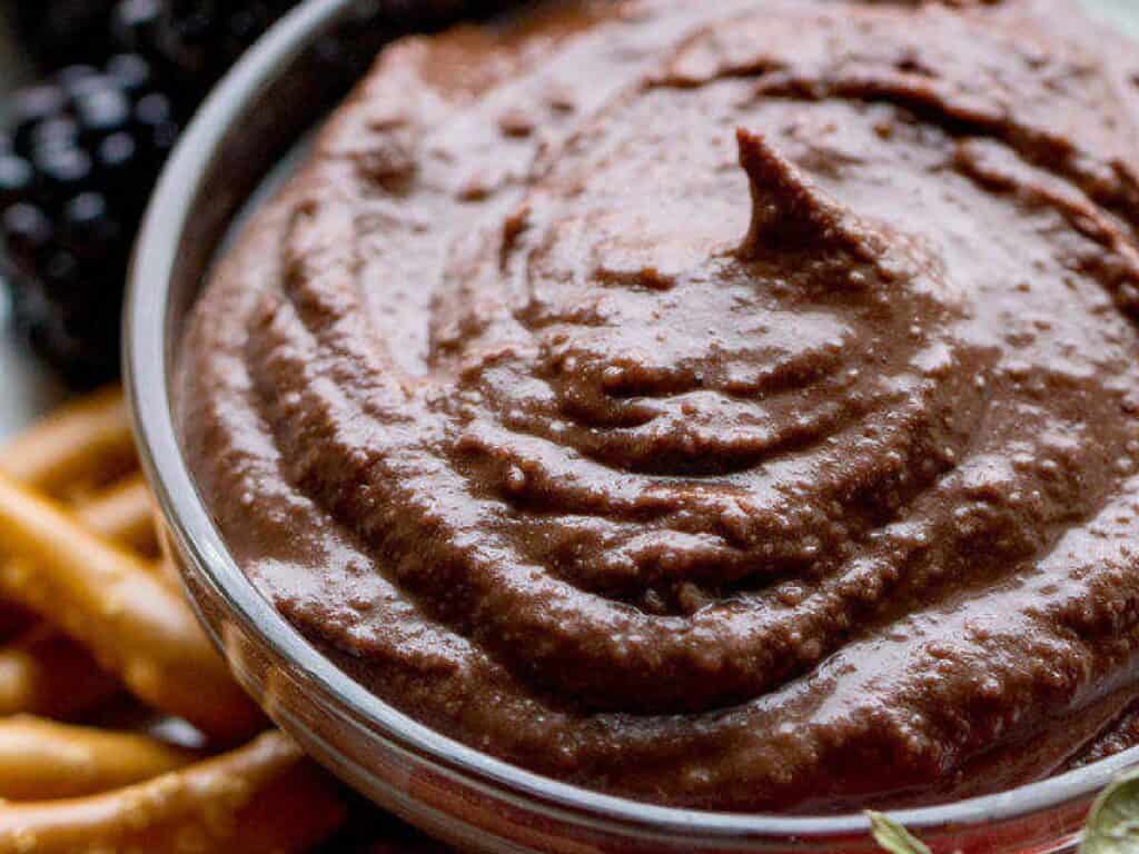 brownie batter hummus dairy free dip