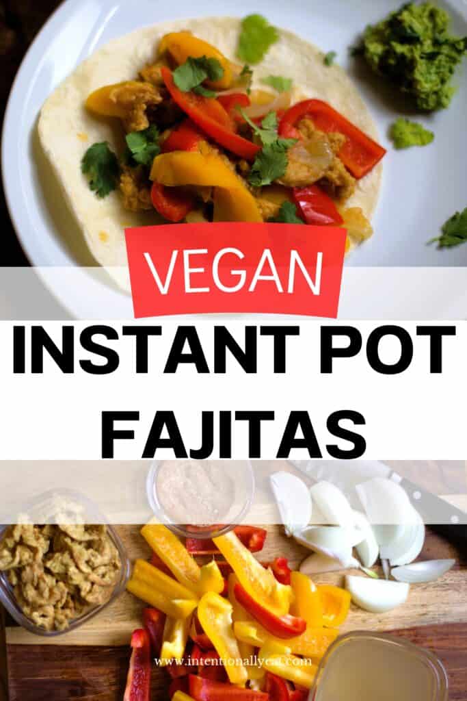 instant pot fajitas pin for pinterest