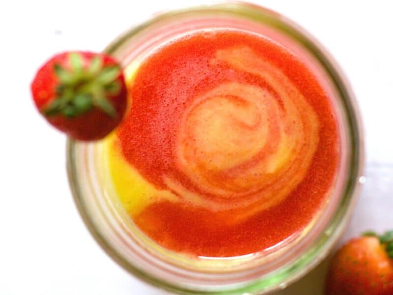 Copycat Tropical Smoothie Sunrise Sunset Recipe - Intentionally Eat