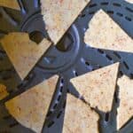 keto tortilla chips in an air fryer