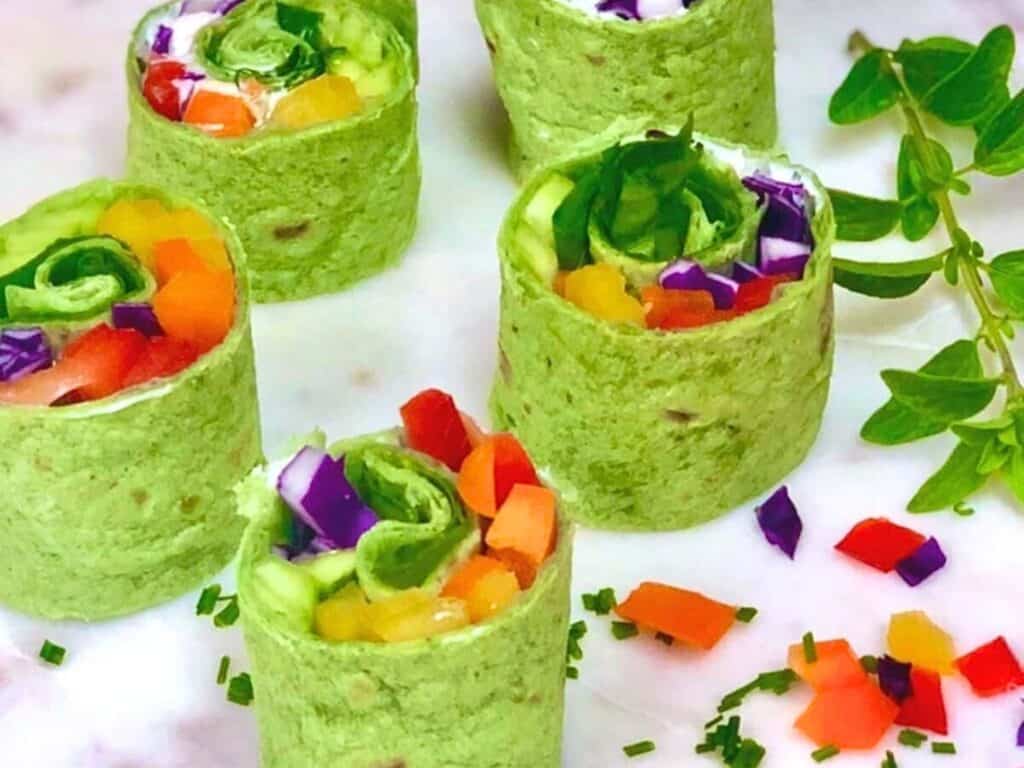 rainbow tortilla wrap