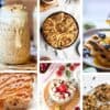various foods with vanilla protein powder