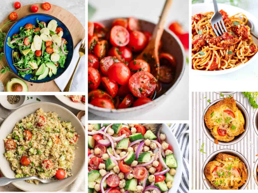 images of food with cherry tomatoes