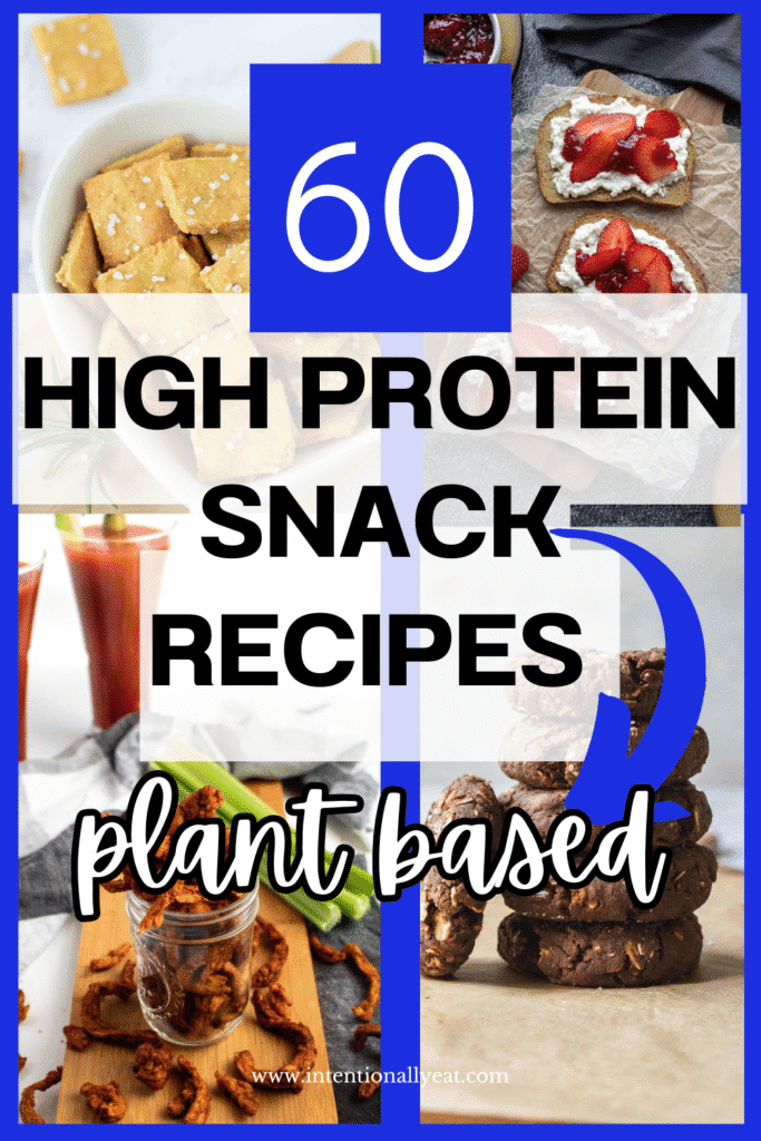 high protein snacks recipes pin for pinterest