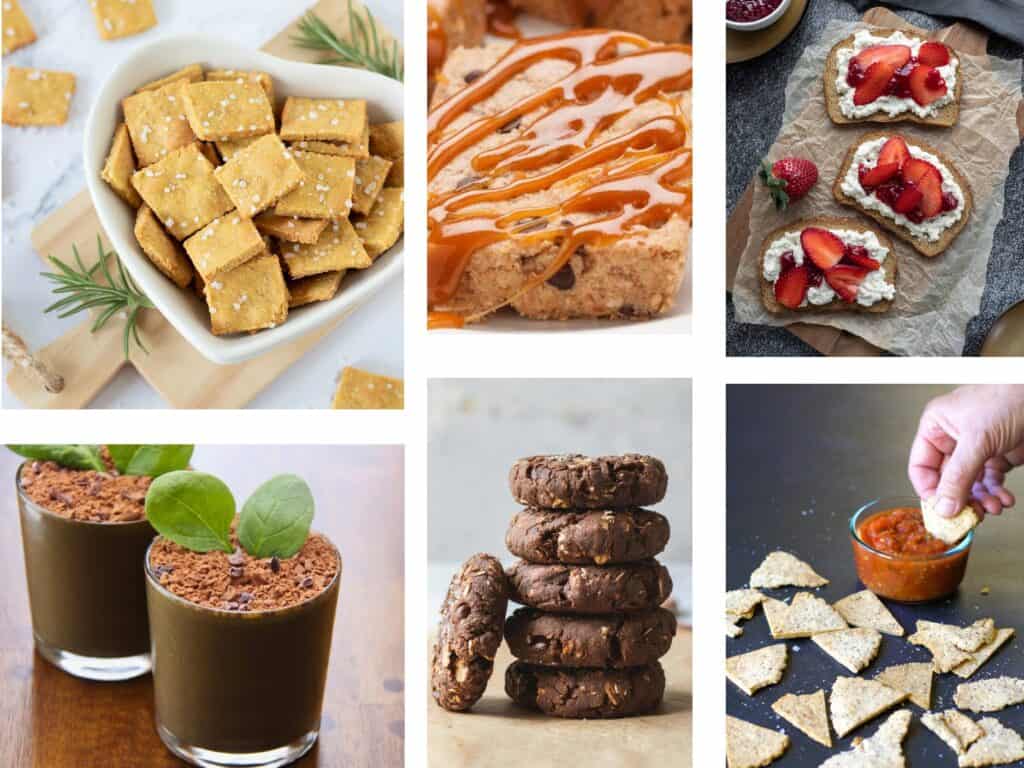 images of high protein plant based snacks