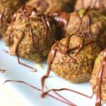 low calorie protein balls on a plate