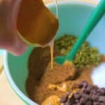 protein ball ingredients in a bowl