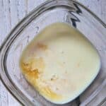 vegan buttermilk in a glass dish