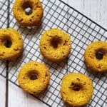 vegan donuts on a wire rack