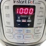 an Instant Pot with 10 hours on the timer
